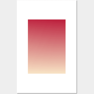 Relaxing Red Gradient Fashion Print Posters and Art